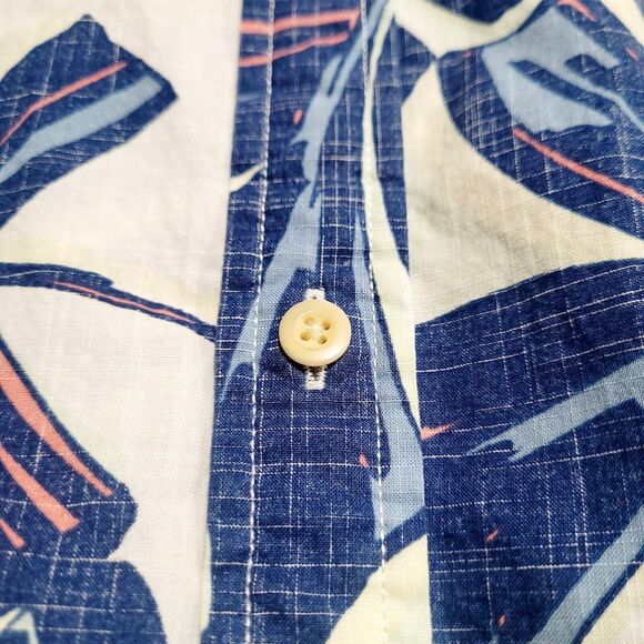 Tommy Hilfiger Custom Fit Hibiscus Button Up  Hawaiian Tropical Print XL NWOT - Picture 8 of 11